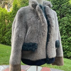Anthropologie Molliolli Faux Fur Jacket